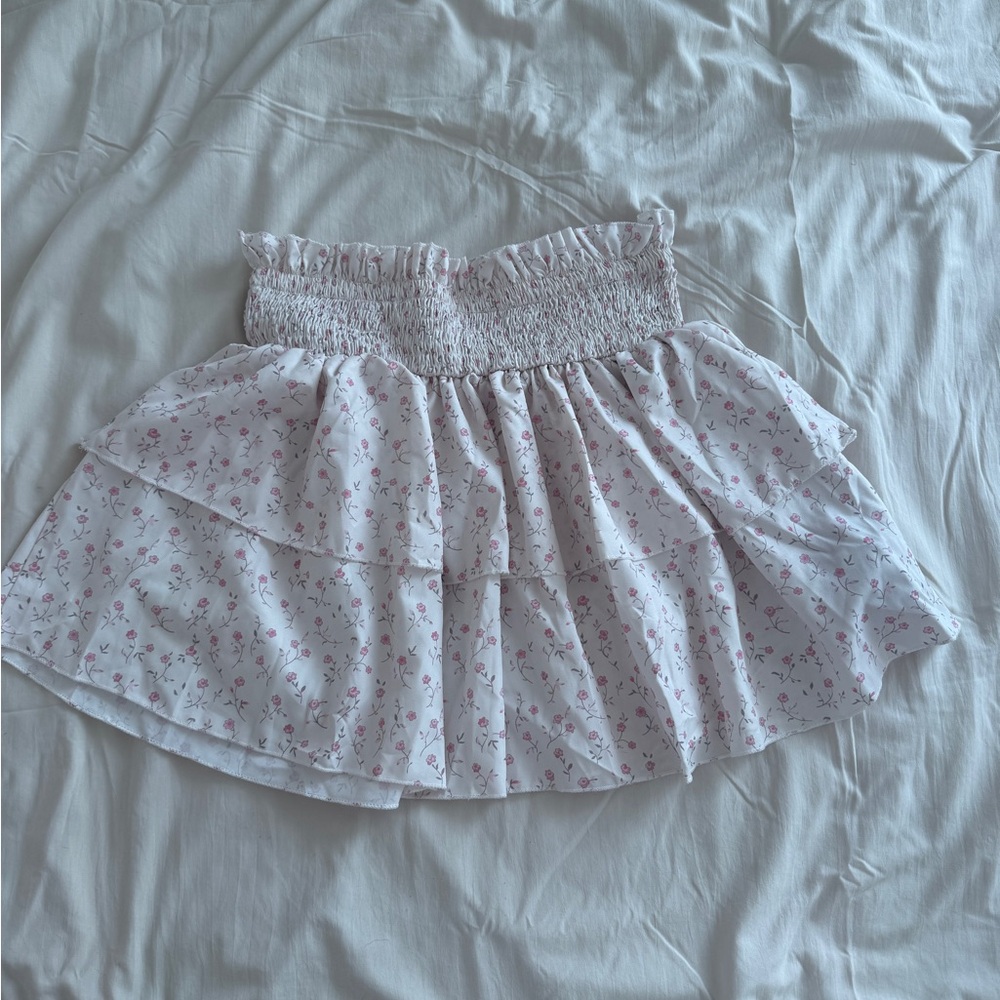 ROMWE Delicate Floral Skirt